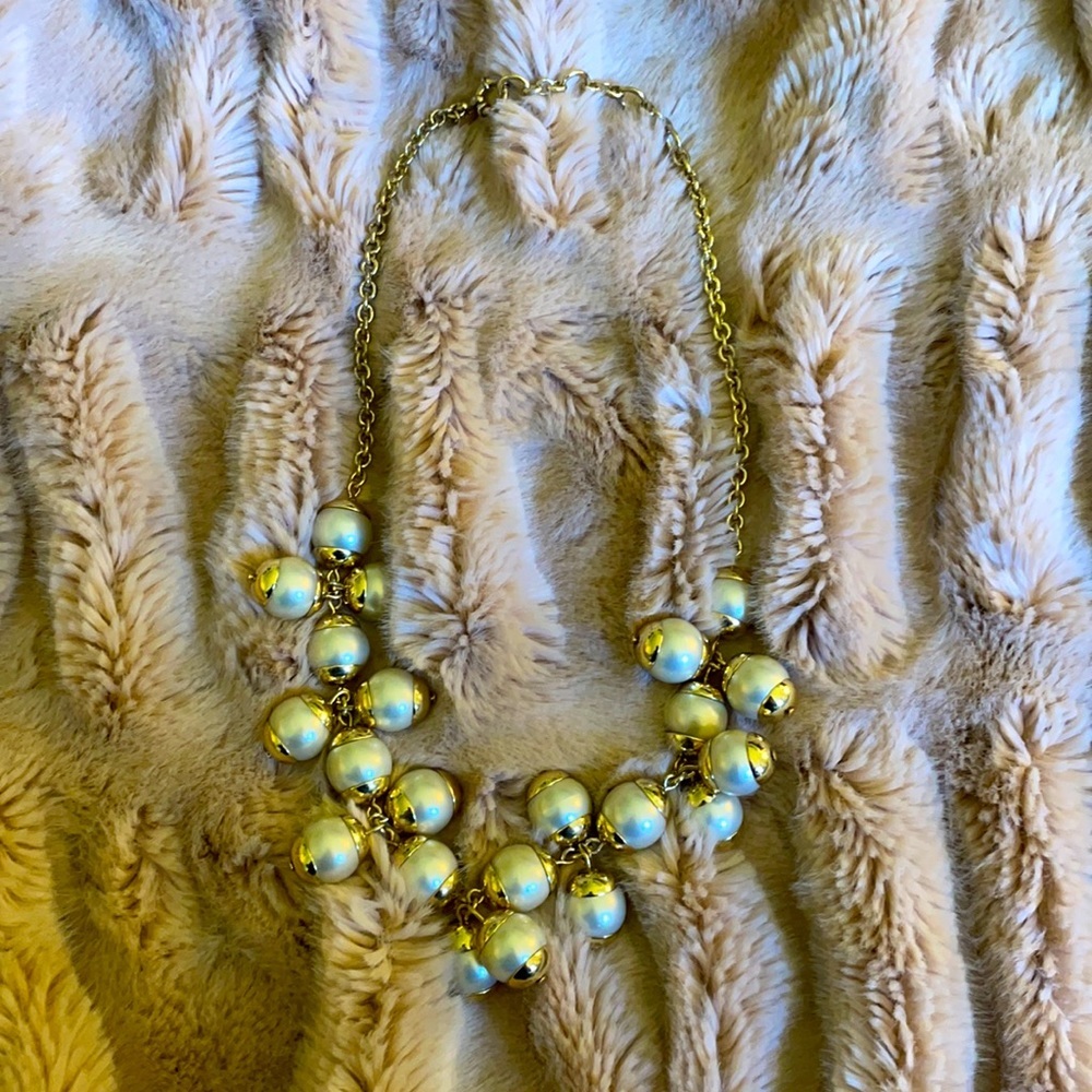 J. Crew Pearl and Gold Necklace